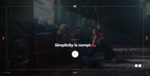 Widex – One Page Portfolio Template