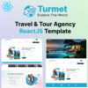 Turmet – Travel & Tour Agency ReactJS Template