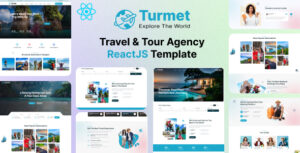 Turmet – Travel & Tour Agency ReactJS Template