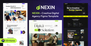 Nexin – Creative Digital Agency Figma Template
