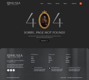 Musea – Art Exhibition & Modern Museum Elementor Template Kit