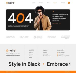 Noire – Modern Fashion Store Elementor Template Kit