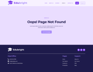 Edubright – Online Course & Education Elementor Template Kit