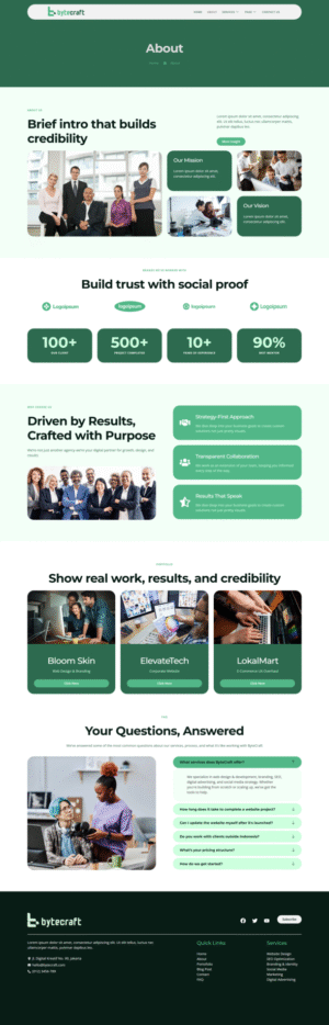 Bytecraft – Digital Agency Elementor Template Kit