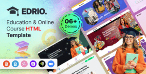 Edrio – Education & Online Courses Template