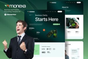 Monexa – Business & Finance Consulting Elementor Template Kit