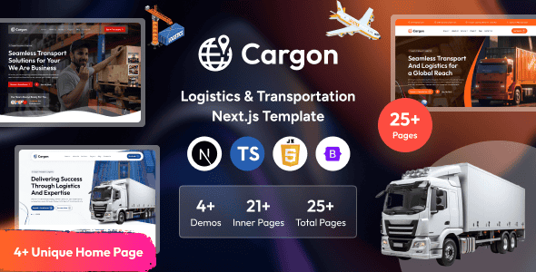 Cargon – Logistics, Cargo & Transportation Next.js Template Cargon – Logistics, Cargo & Transportation Next.js Template