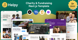 Helpy- Charity And Fundraising Next.js Template