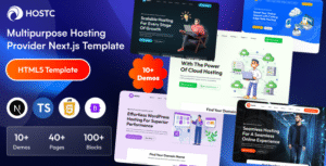 Hostc – Multipurpose Hosting Provider Next.js Template