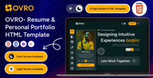 Ovro – Resume & Personal Portfolio HTML Template