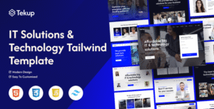 Tekup – Technology & IT Solutions Tailwind Template