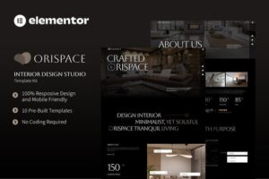 Orispace – Interior Design Studio Elementor Template Kit