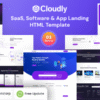 Cloudly – SaaS, Software & App Landing HTML Template