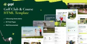Gopi – Golf Club & Course HTML Template
