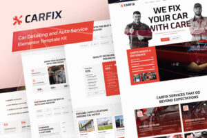 Carfix – Car Detailing and Auto Service Elementor Template Kit