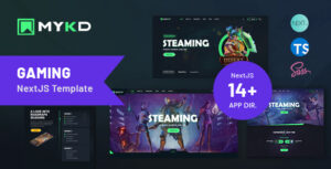 MYKD – eSports and Gaming NFT NextJS Template