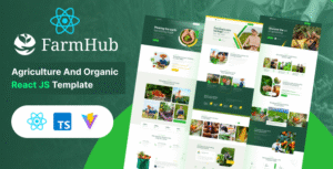 FarmHub – Agriculture Farming React js Template