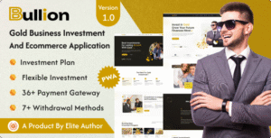Bullion – Gold HYIP Investment And Ecommerce Application