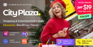 City Plaza – Entertainment Center & Shopping Mall WordPress Theme