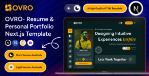 Ovro – Resume & Personal Portfolio Next.js Template