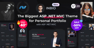 InBio – Personal Portfolio ASP .NET MVC 5 Template