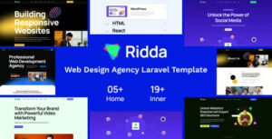 Ridda – Web Design Agency Laravel Template