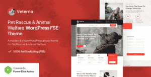 Veterna – Pet Rescue & Animal Welfare Gutenverse FSE WordPress Theme Veterna – Pet Rescue & Animal Welfare Gutenverse FSE WordPress Theme