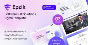 Epzik – Software & IT Solutions Figma Template