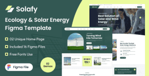 Solafy – Ecology & Solar Energy Figma Template