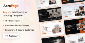 AeroPage – Angular Multipurpose Landing Page Template