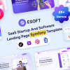 eSoft – SaaS Startup & Software Symfony Landing Page Template