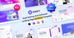 eSoft – SaaS Startup & Software Symfony Landing Page Template