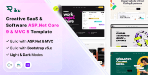 Piku – Creative Saas & Software ASP.Net Core 9 & MVC 5 Template