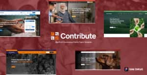 Contribute – Non Profit Charity Figma Template
