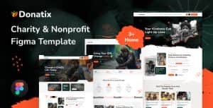 Donatix – Charity & Nonprofit Figma Template