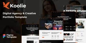 Koolie – Digital & Creative Agency Figma Template