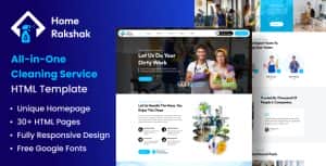 Cleaning Services HTML Template – Home Rakshak