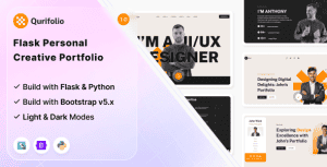 Qurifolio – Flask Personal Creative Portfolio