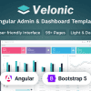 Velonic – Angular Admin & Dashboard Template