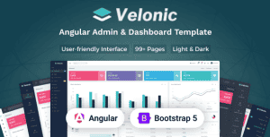Velonic – Angular Admin & Dashboard Template