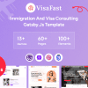Visafast – Gatsby.JS Immigration and Visa Consulting Template
