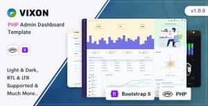 Vixon – PHP Admin & Dashboard Template