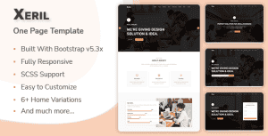 Xeril – Responsive HTML5 Website Termplate