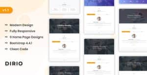 Dirio – Personal Portfolio and Resume Template