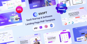eSoft – SaaS Startup & Software Landing Page PHP Template