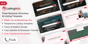 ListingHub – Flask Business Directory & Listing Template