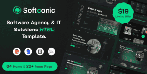 Softconic – Software Agency and IT Solutions HTML Template