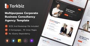 Torkbiz – Professional Multipurpose HTML Template for Business Consulting & Financial Services