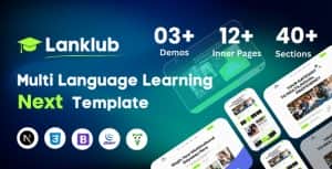 Lanklub – Education & Online Course Next JS Template