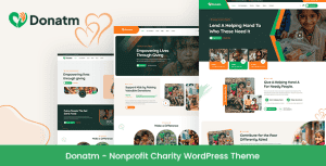 Donatm – Nonprofit Charity WordPress Theme